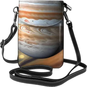 Jupiter Landscape Women'S Crossbody Bag, Zipper Phone Wallet, Cute Purse, Shoulder Bag, Detachable Shoulder Strap, Black