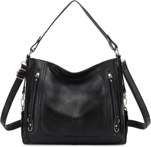 Kasqo Hobo Bags for Women,Large Ladies Purses and Handbags Vegan Leather Shoulder Bags Fashion Satchel Bag Tote Bags