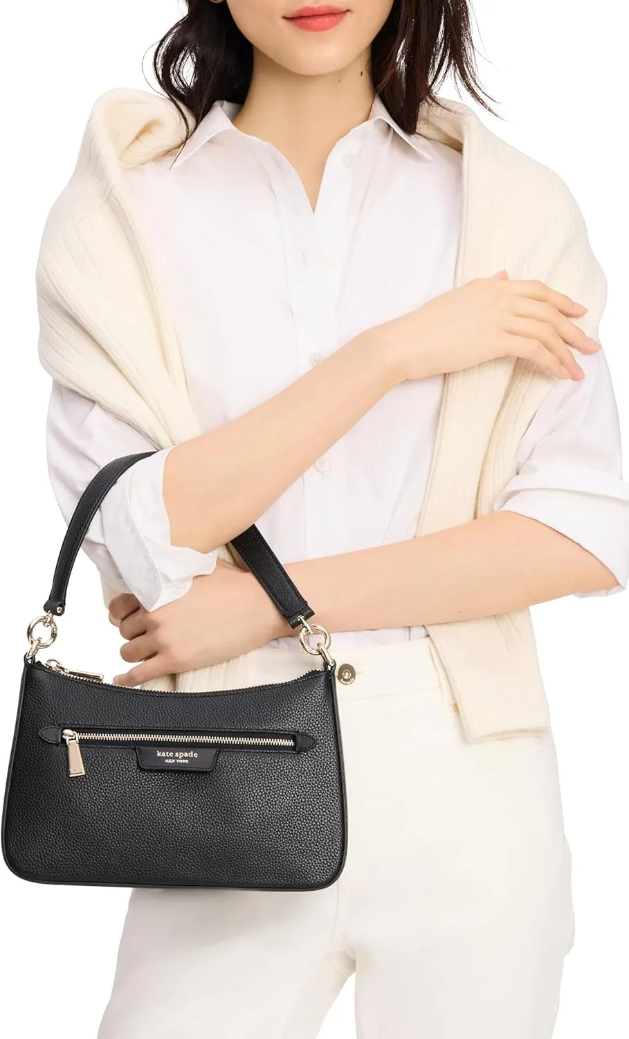 kate spade new york Women's Hudson Pebbled Leather Convertible Crossbody