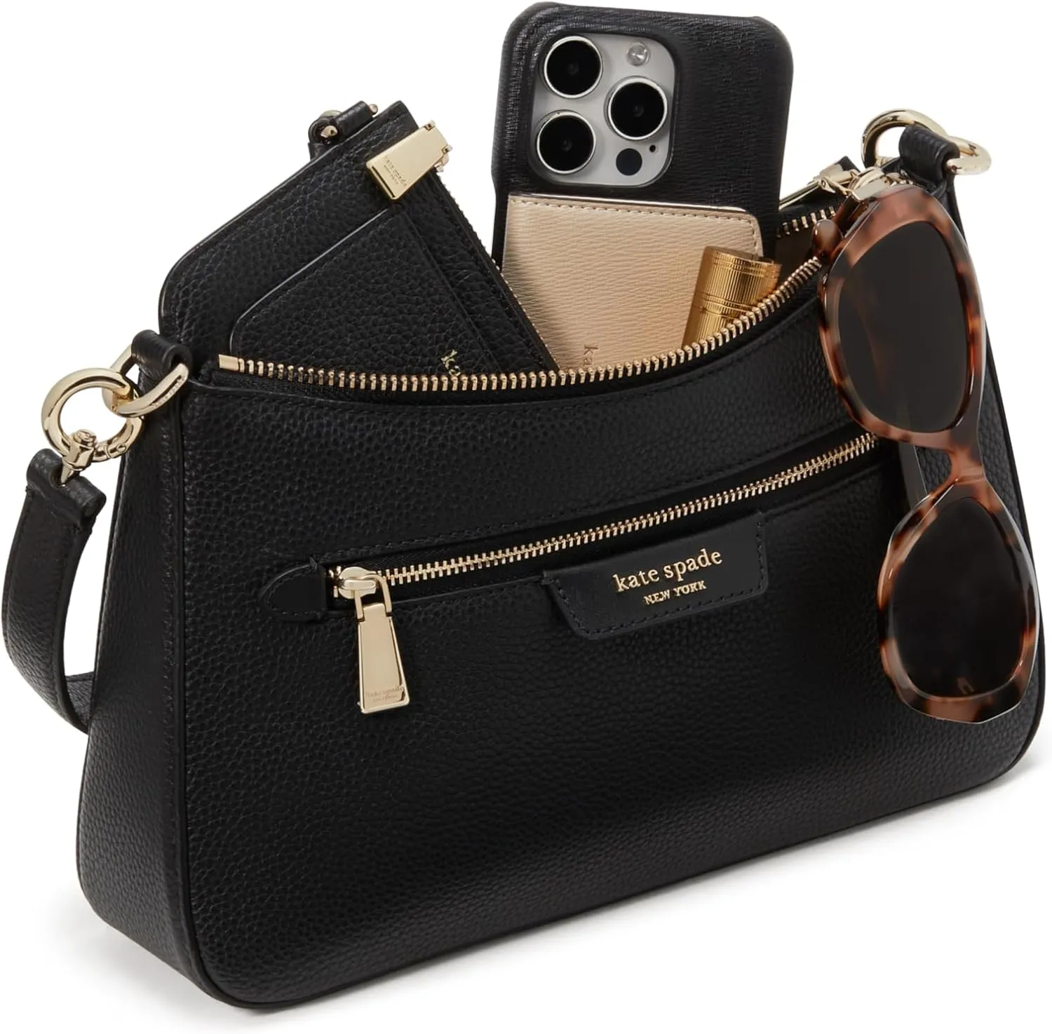 kate spade new york Women's Hudson Pebbled Leather Convertible Crossbody