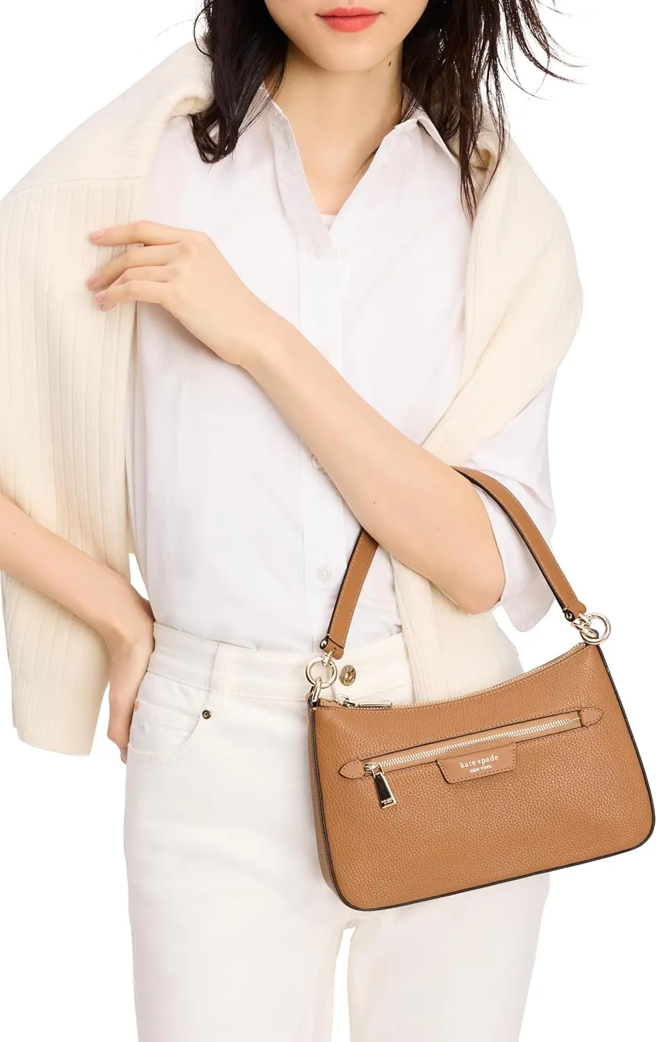 kate spade new york Women's Hudson Pebbled Leather Convertible Crossbody