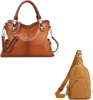 Kattee Leather Sling & Handbag Set – Stylish & Versatile Crossbody and Tote Bags for Women
