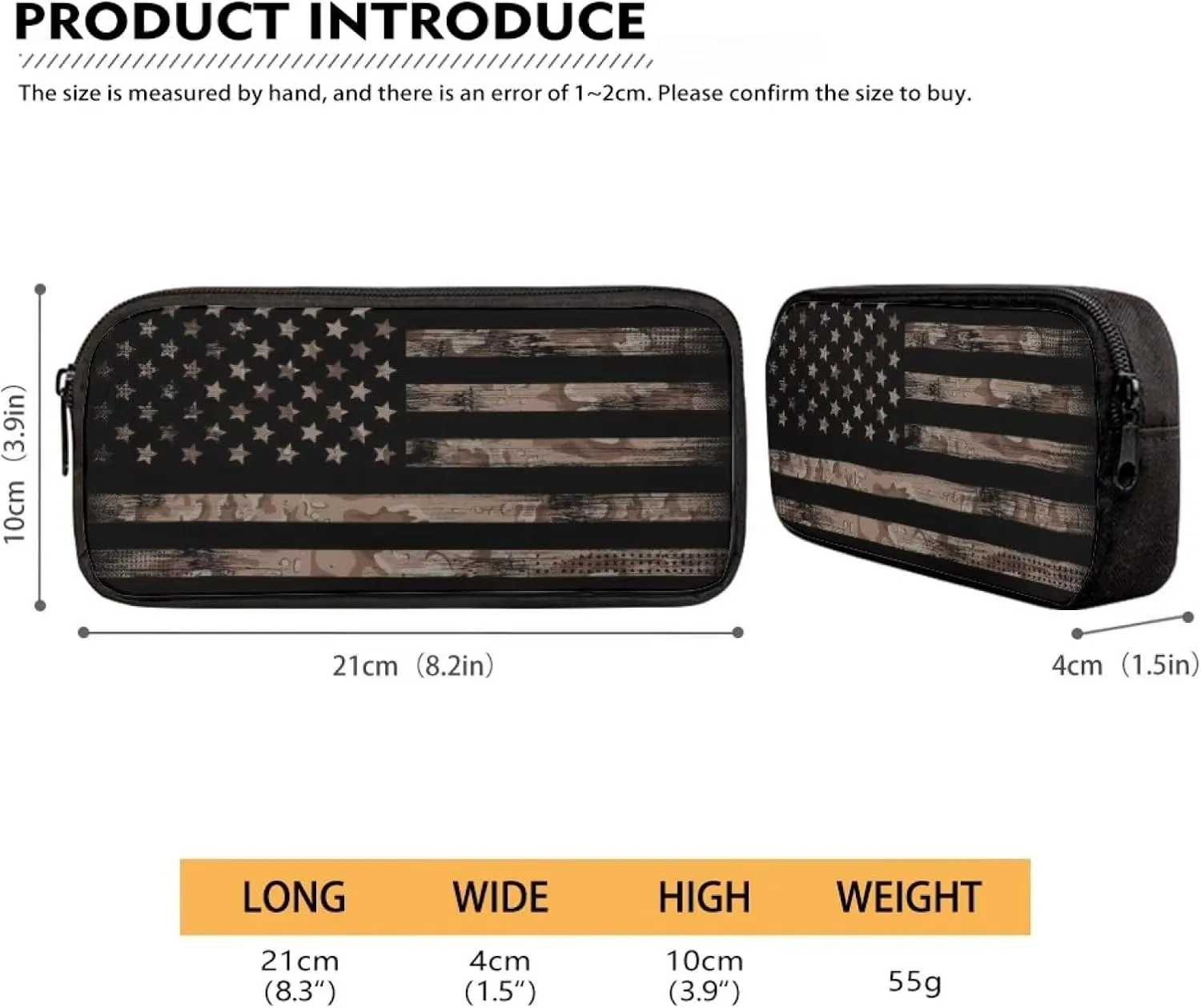 KEIAHUAN American Flag Camo Kids Backpacks Teen Girls Boys School Bookbag Set 3 in 1 Casual Daypacks for Primary Middle School