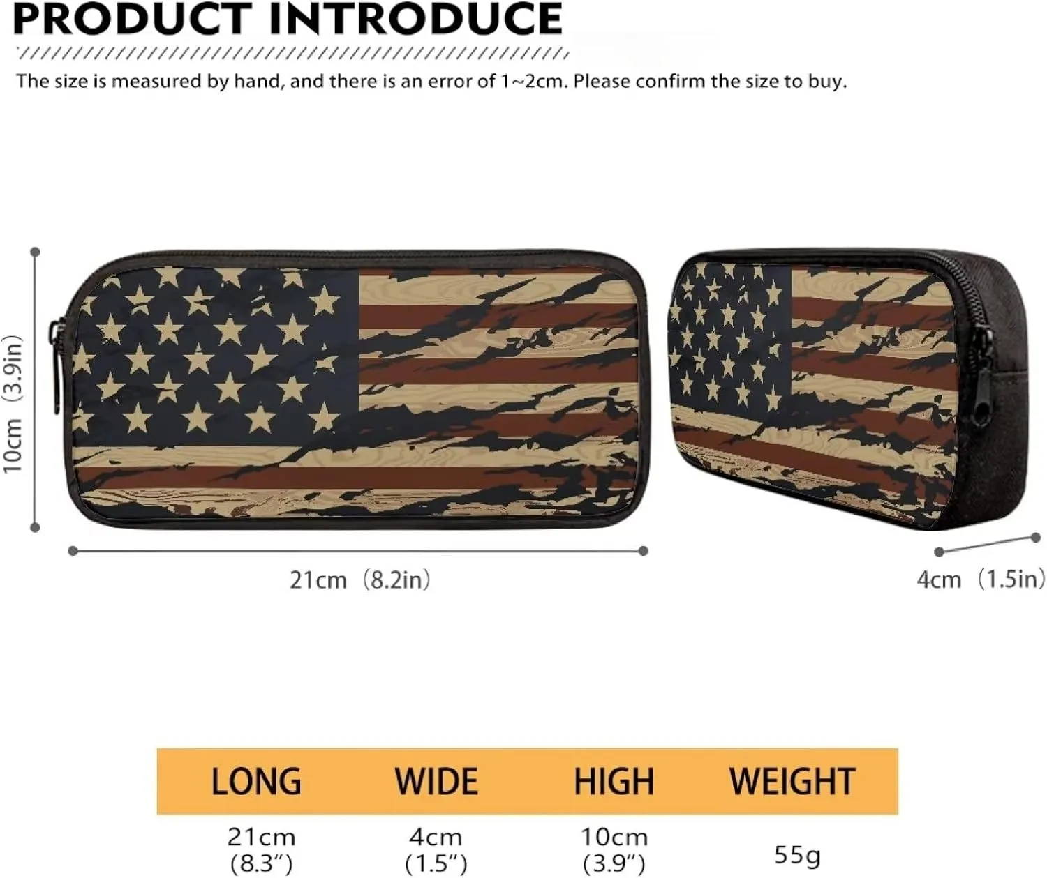 KEIAHUAN American Flag School Bags for Boys, Kids Bookbag Set with Lunch Box Pencil Case, Preschool Backpack Kindergarten Elementary School Toddler Backpacks for 4th of July