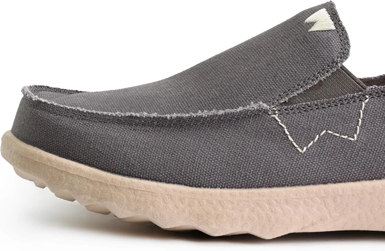 Kickback Couch 2.0 - Men's Grey Canvas Loafers - Lightweight Slip On Casual Shoes - All Day Comfort - Convertible Mule/Slider Design