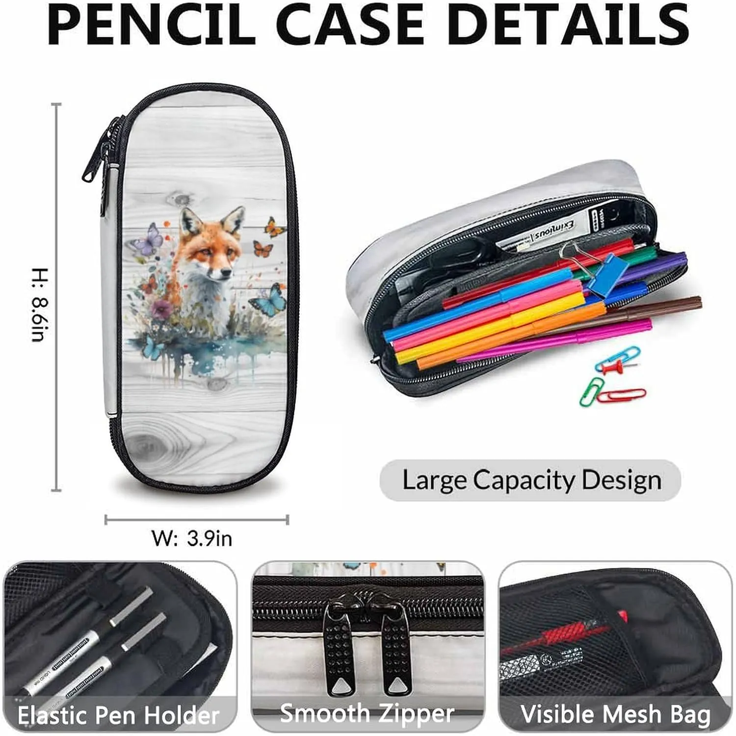 Kids Backpack with Lunch Box Set, 3 in 1 School Backpacks Matching Combo for Boys, Girls, School Bag and Pencil Case Bundle Gifts for Teens, Animals Lovers