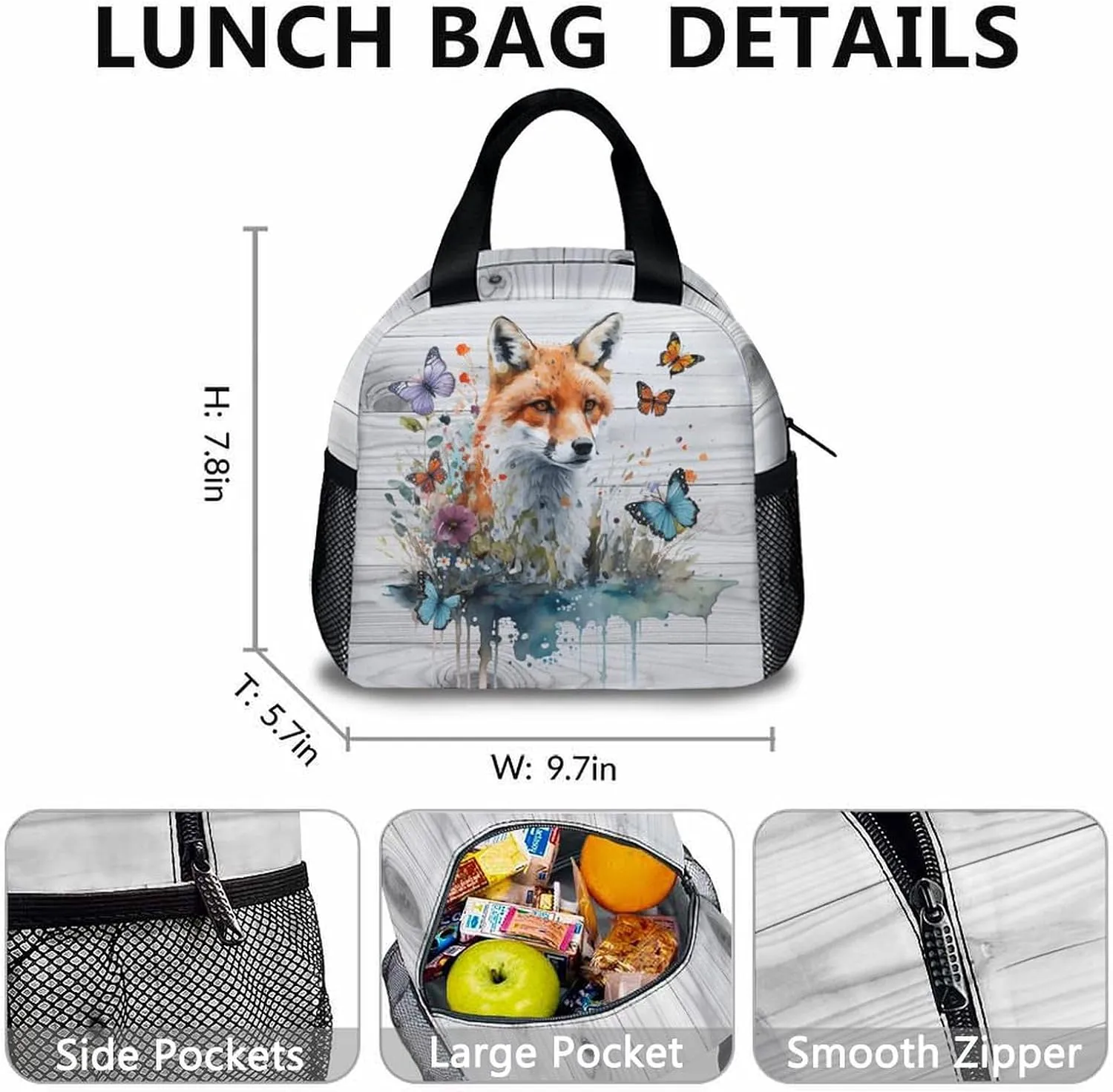Kids Backpack with Lunch Box Set, 3 in 1 School Backpacks Matching Combo for Boys, Girls, School Bag and Pencil Case Bundle Gifts for Teens, Animals Lovers