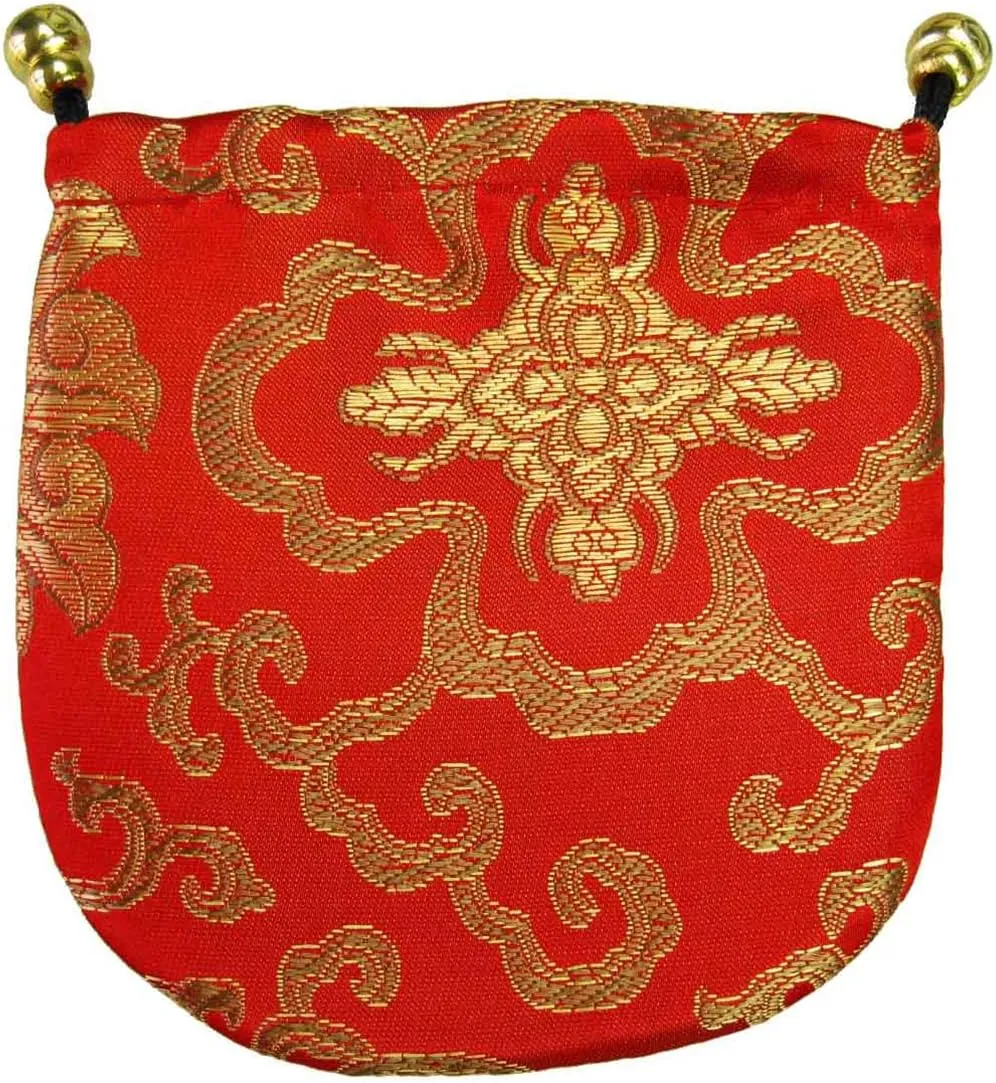 kilofly 30 pc Chinese Silk Brocade Drawstring Jewelry Bag Gift Pouch Value Set