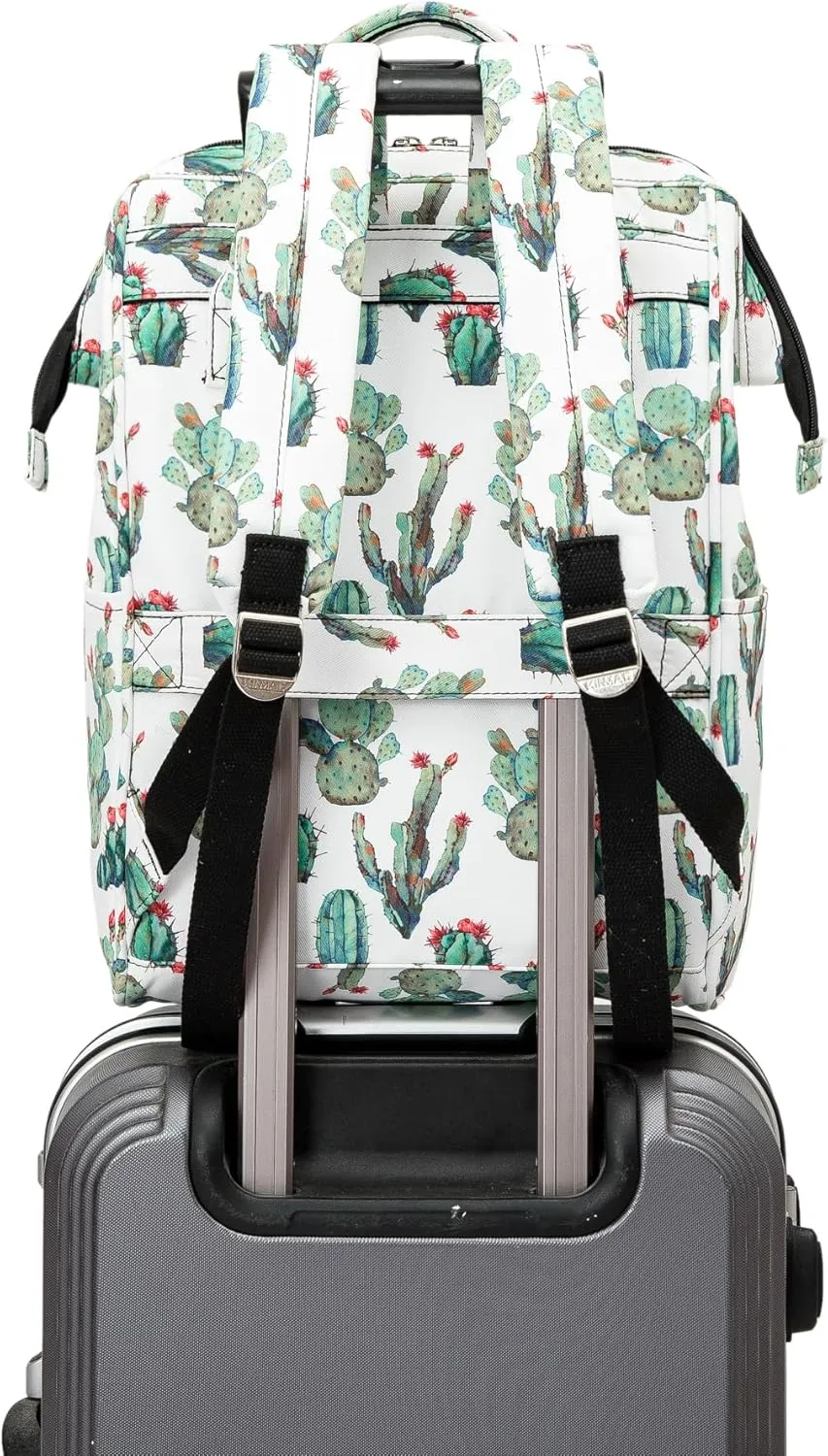 Kinmac Wide Open Style Laptop Backpack College Travel Outdoor Backpack For Laptop Up to 15.6 Inch (Cactus)