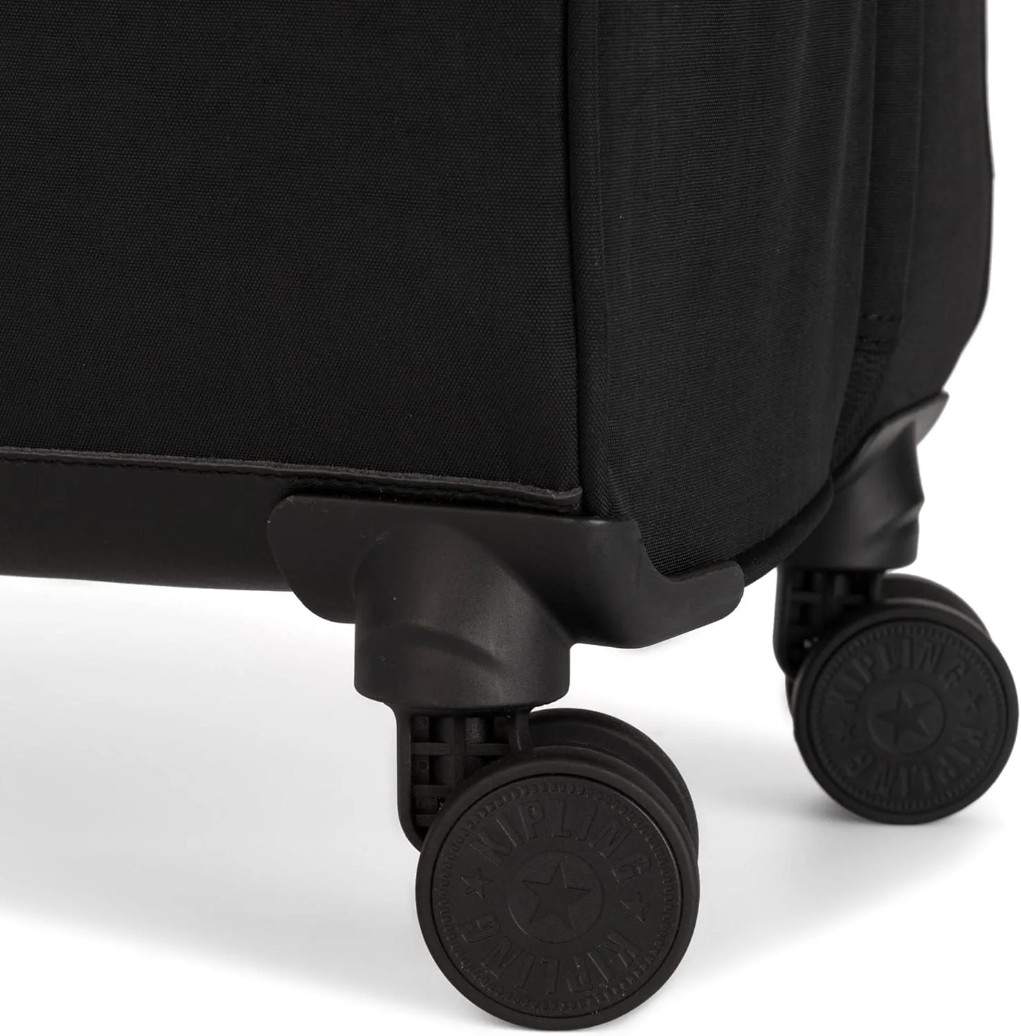 Kipling Spontaneous Softside Spinner Wheel Luggage, Integrated TSA Accepted Lock, Black Noir, Checked-Medium 26,KI6918