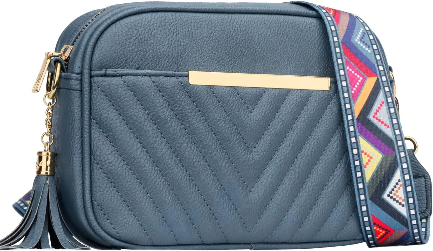 KKXIU Quilted Small Crossbody Bag for Women and Teen Girls Stylish Shoulder Purse with Wide Strap