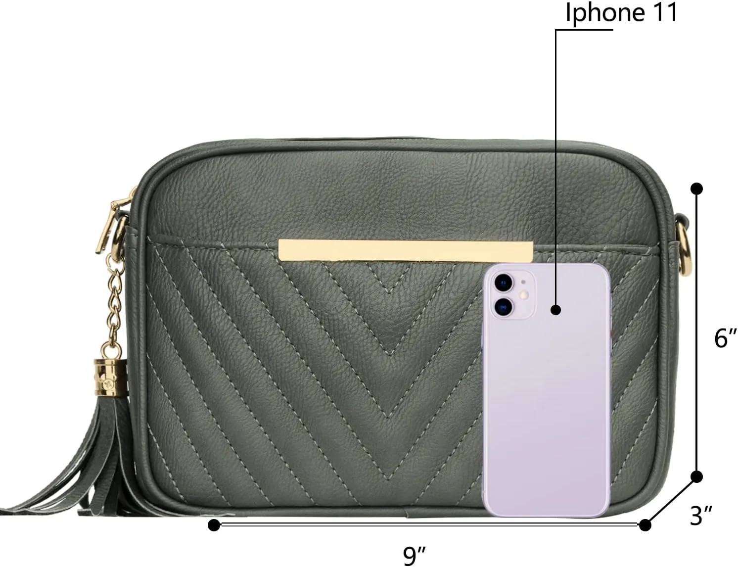 KKXIU Quilted Small Crossbody Bag for Women and Teen Girls Stylish Shoulder Purse with Wide Strap