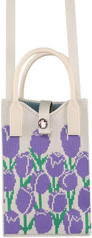 Knitted Lightweight Small Crossbody bags Cell Phone Purses Travel Pouch Shoulder Bag for Women