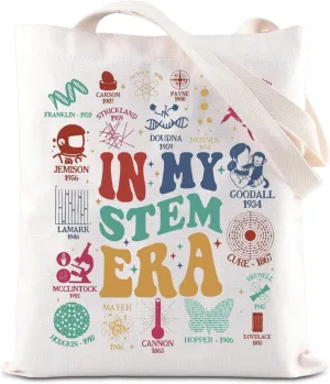 KUIYAI Stem Teacher Appreciation Tote Bag - Steminist & Scientist Gift - Student Grad Era Handbag