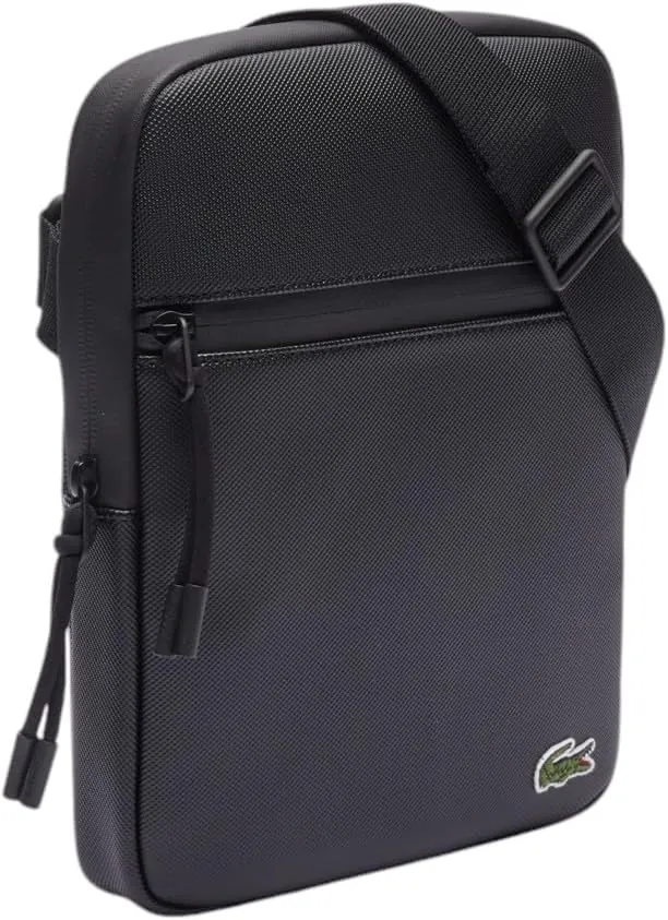 Lacoste Medium LCST Zippered Petit Piqué Crossover Bag