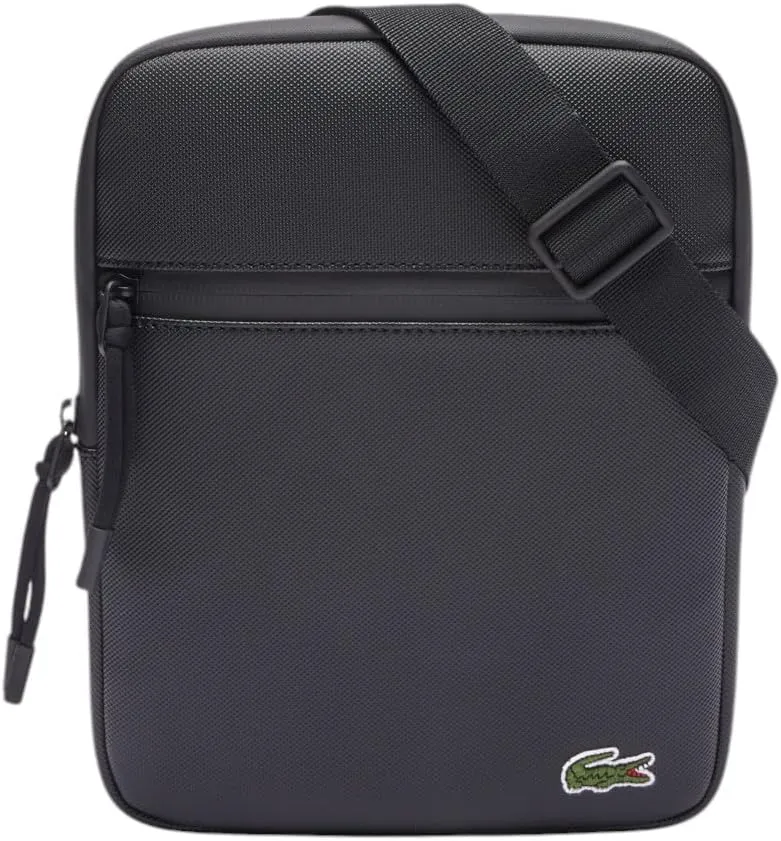 Lacoste Medium LCST Zippered Petit Piqué Crossover Bag