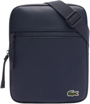 Lacoste Medium LCST Zippered Petit Piqué Crossover Bag
