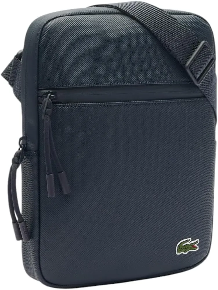 Lacoste Medium LCST Zippered Petit Piqué Crossover Bag