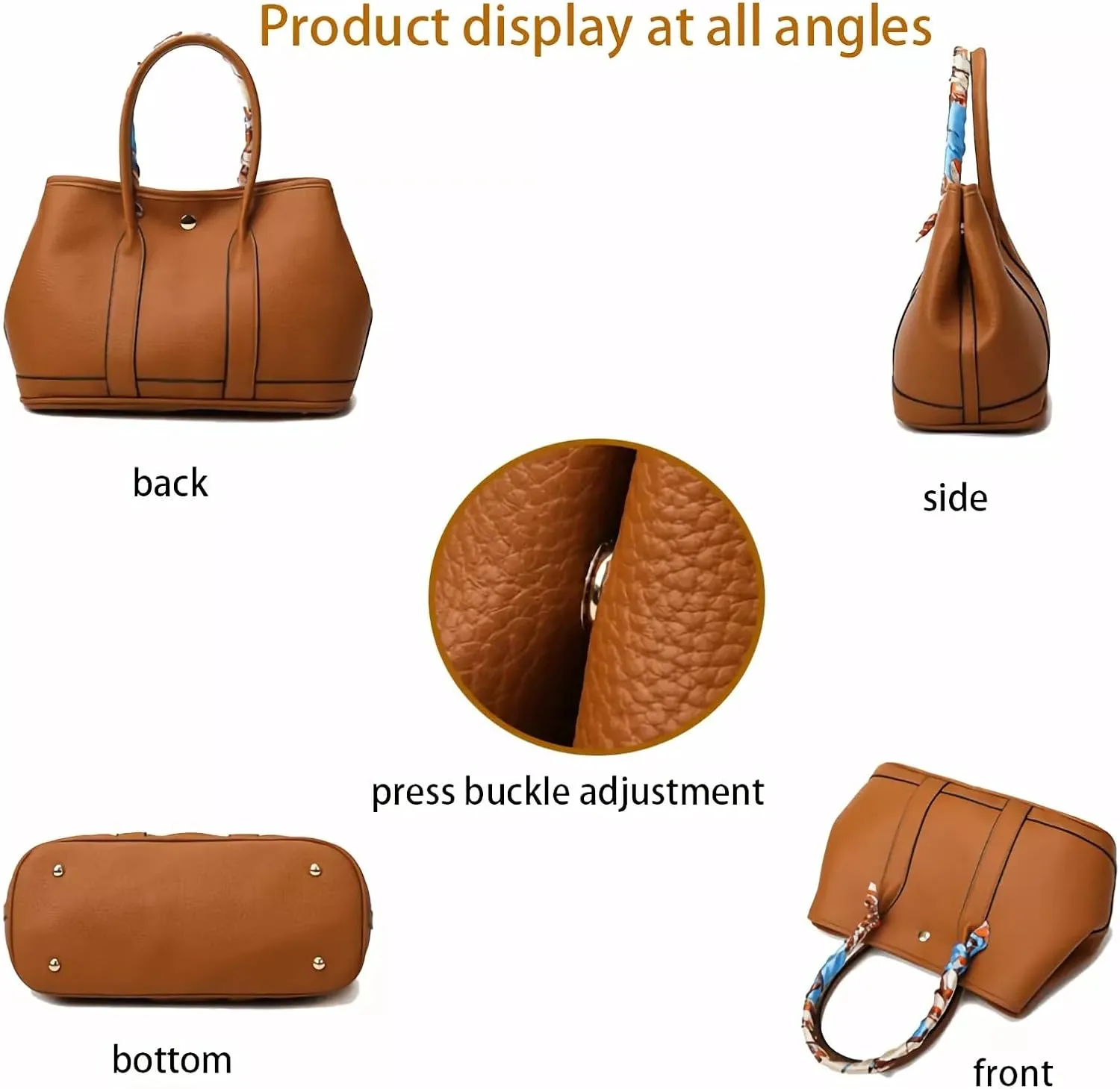 ladies adjustable shoulder straps single shoulder and crossbody bags PU Purses commuter handbags
