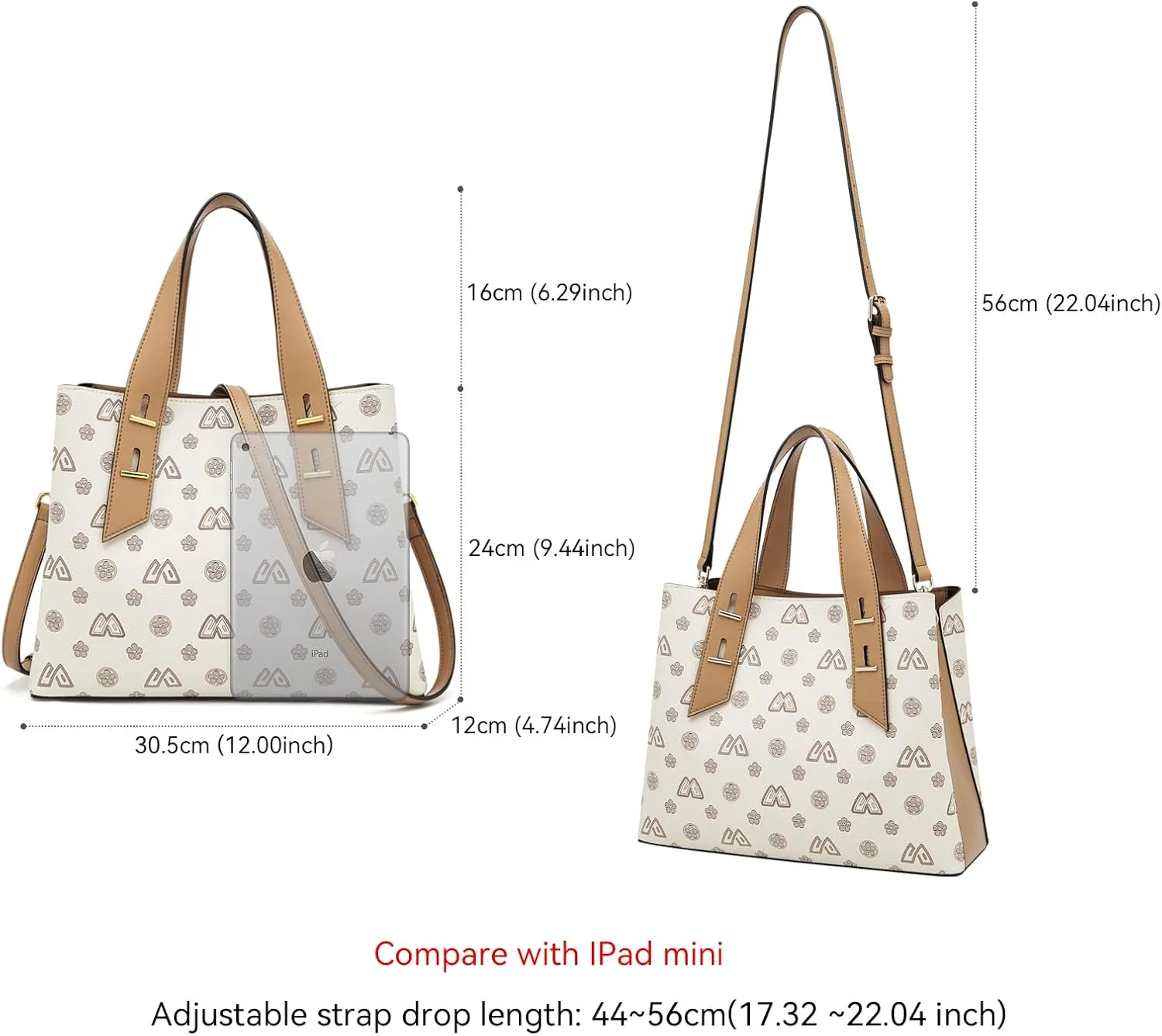 LAORENTOU Women Crossbody Handbags Cow Leather Satchel Handbags for Women Top-handle Shoulder Tote Purses