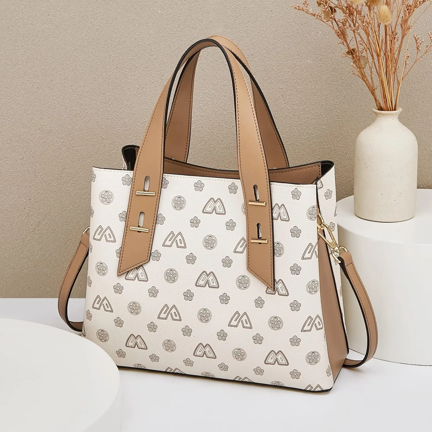 LAORENTOU Women Crossbody Handbags Cow Leather Satchel Handbags for Women Top-handle Shoulder Tote Purses