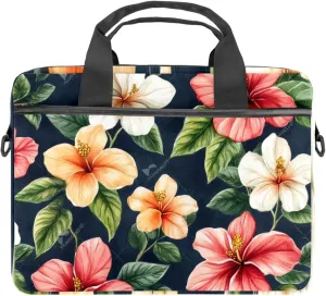 Laptop Shoulder Bag Desert Landscape with Camels Cactus and Sun Patterm Padded Computer Briefcase for Adults, 13.4-14.5 Inch