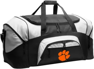 Large Clemson University Duffle Bag Suitcase Official Clemson Tigers Travel Bags (Black)
