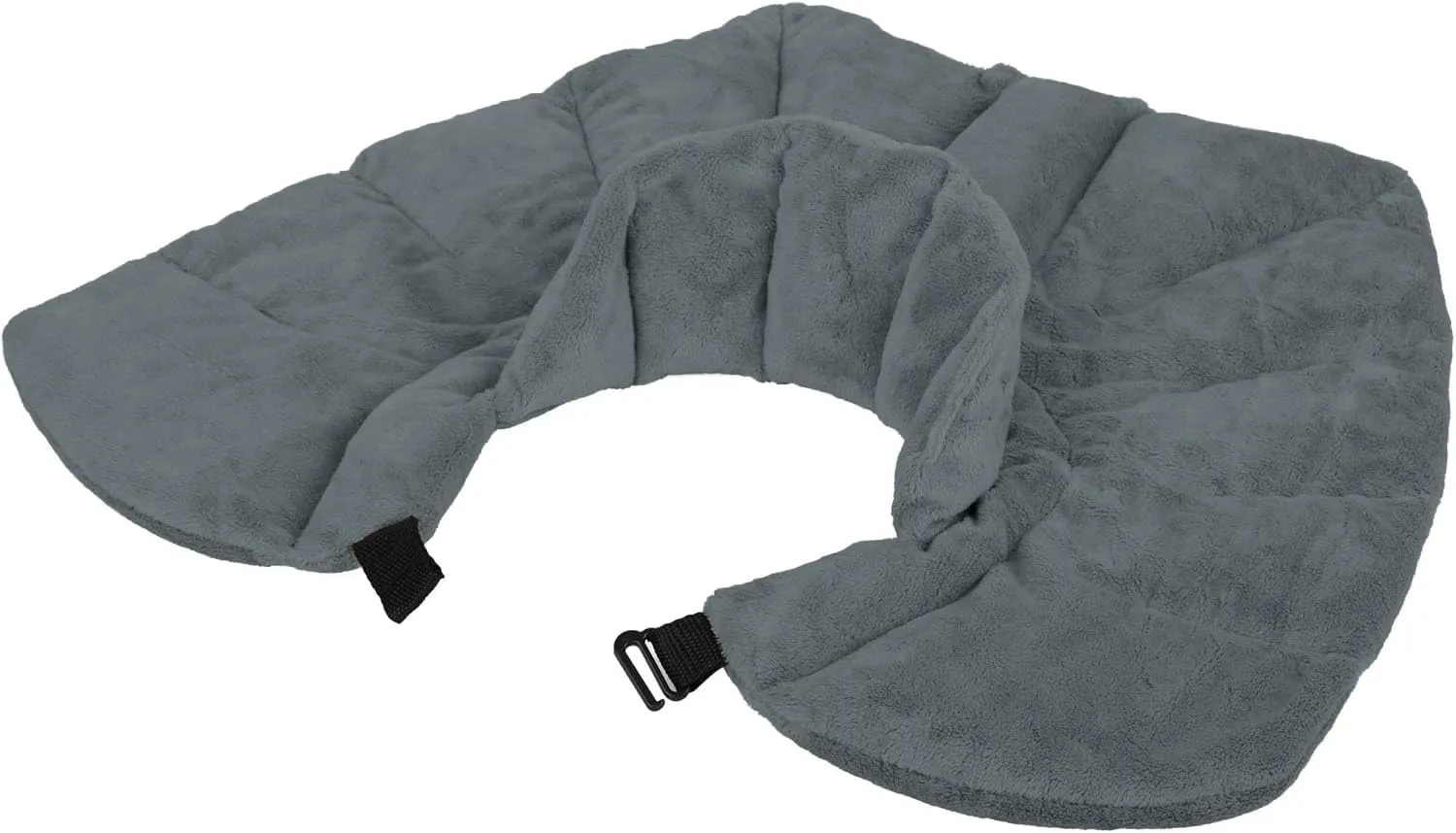 Large Microwavable Heating Pad for Neck and Shoulders - 5 Lb. Heavy Duty Weight for Deep Heat Therapy, Stress   Anxiety Relief, Neck Wrap Alternative to Rice Bags (Scented Gray)