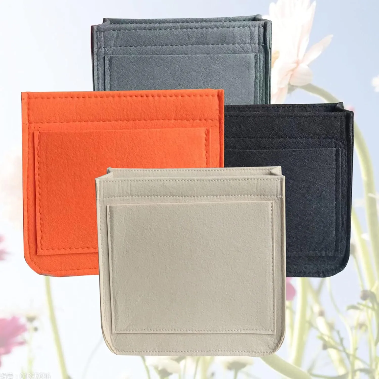 Lckaey Felt Organizer-for Hermes Evelyne III tpm pm gm Bag Insert Mini 16 29 33 Bag Purse Organizer Y003 Grey-L