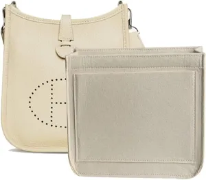 Lckaey Felt Organizer-for Hermes Evelyne III tpm pm gm Bag Insert Mini 16 29 33 Bag Purse Organizer Y003 Khaki-L