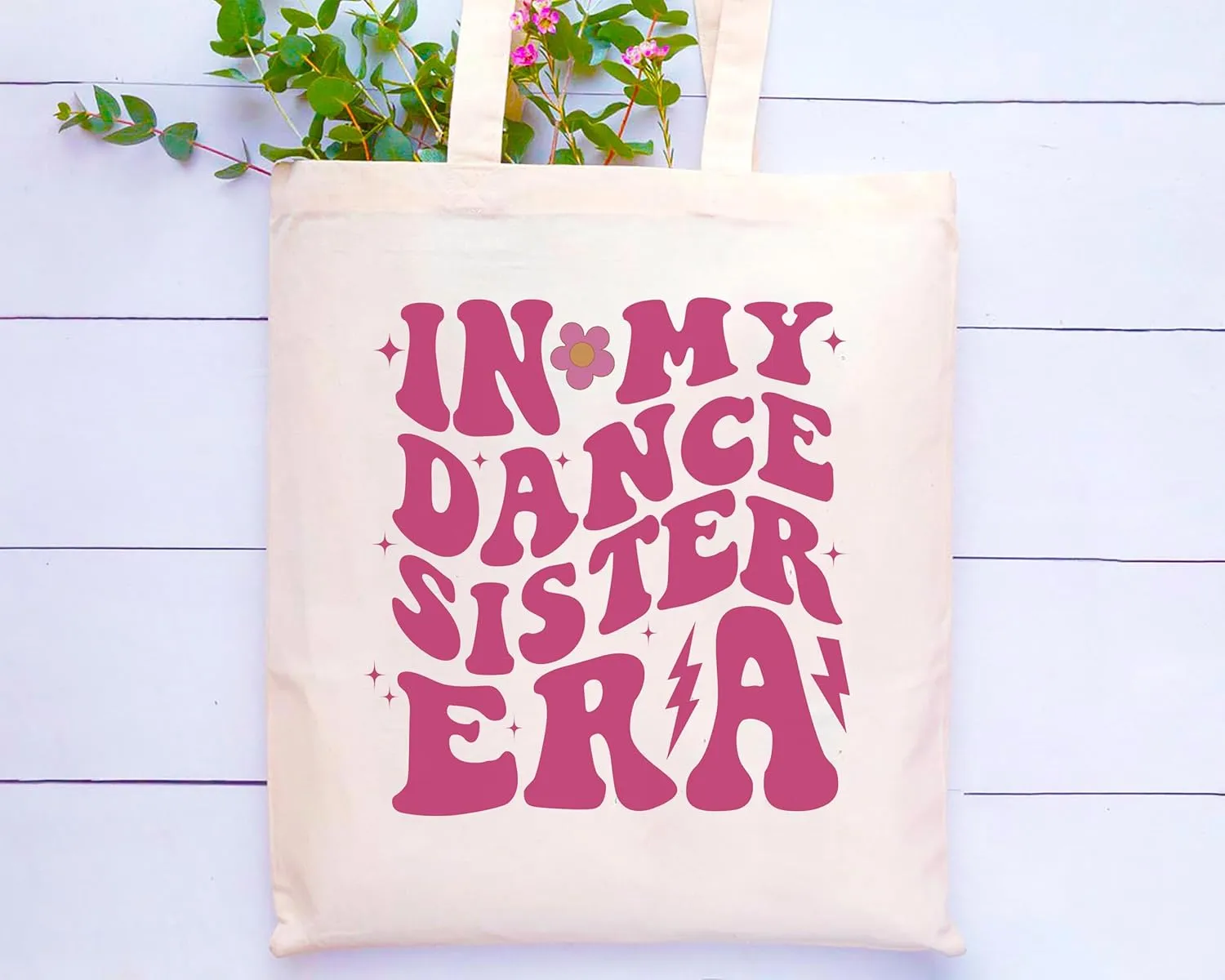LIBIHUA Birthday Christmas Gifts for Dancer Sister,Dancing Team Dance Coach Sis Present,Dancer Teacher Sis Present,Simple Atmospheric Shoulder Bag Shopping Tote Bag-In My Dance Sister Era