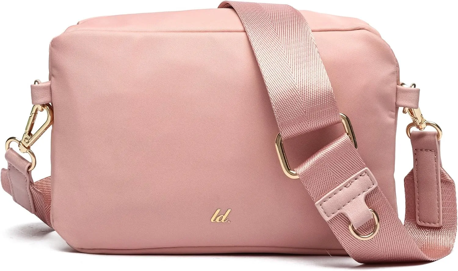 Like Dreams Small Crossbody Bum Bag for Women | Lightweight Nylon Fanny Pack with Detachable Airpods Pouch | Stylish Crossbody Bag (Blush)