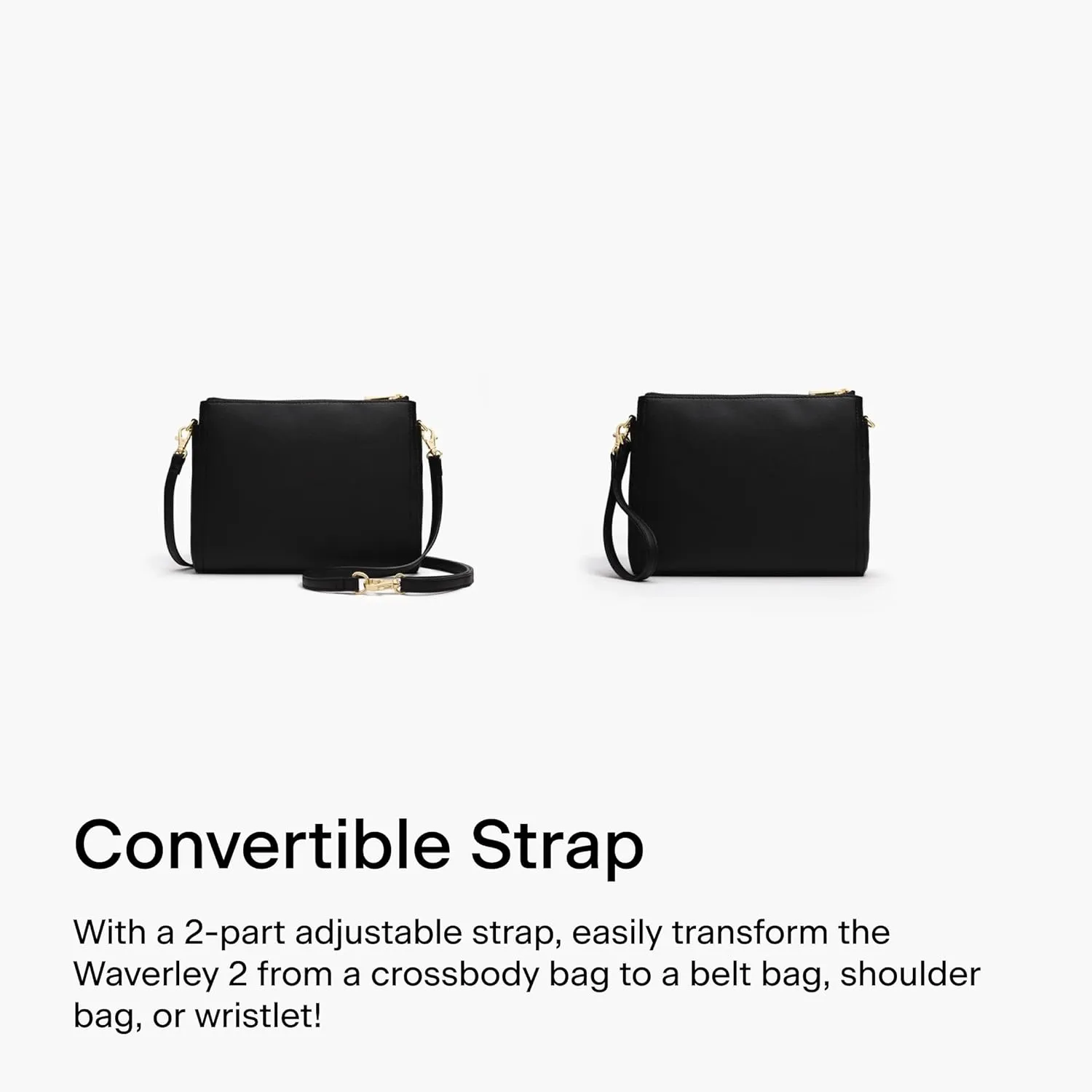 Lo & Sons The Pearl Crossbody Bag - Premium Vegan Leather Bag with Convertible Strap | Plant-Based Cactus Leather