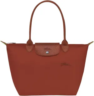 Longchamp 'Medium 'Le Pliage Green' Nylon Tote Shoulder Bag, Chataigne
