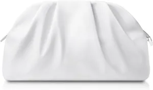 lovyoCoCo Clutch Purse for Women Soft Pleated PU Wedding Clutch, Elegant Evening Bag for Galas, Proms,Cocktail Parties