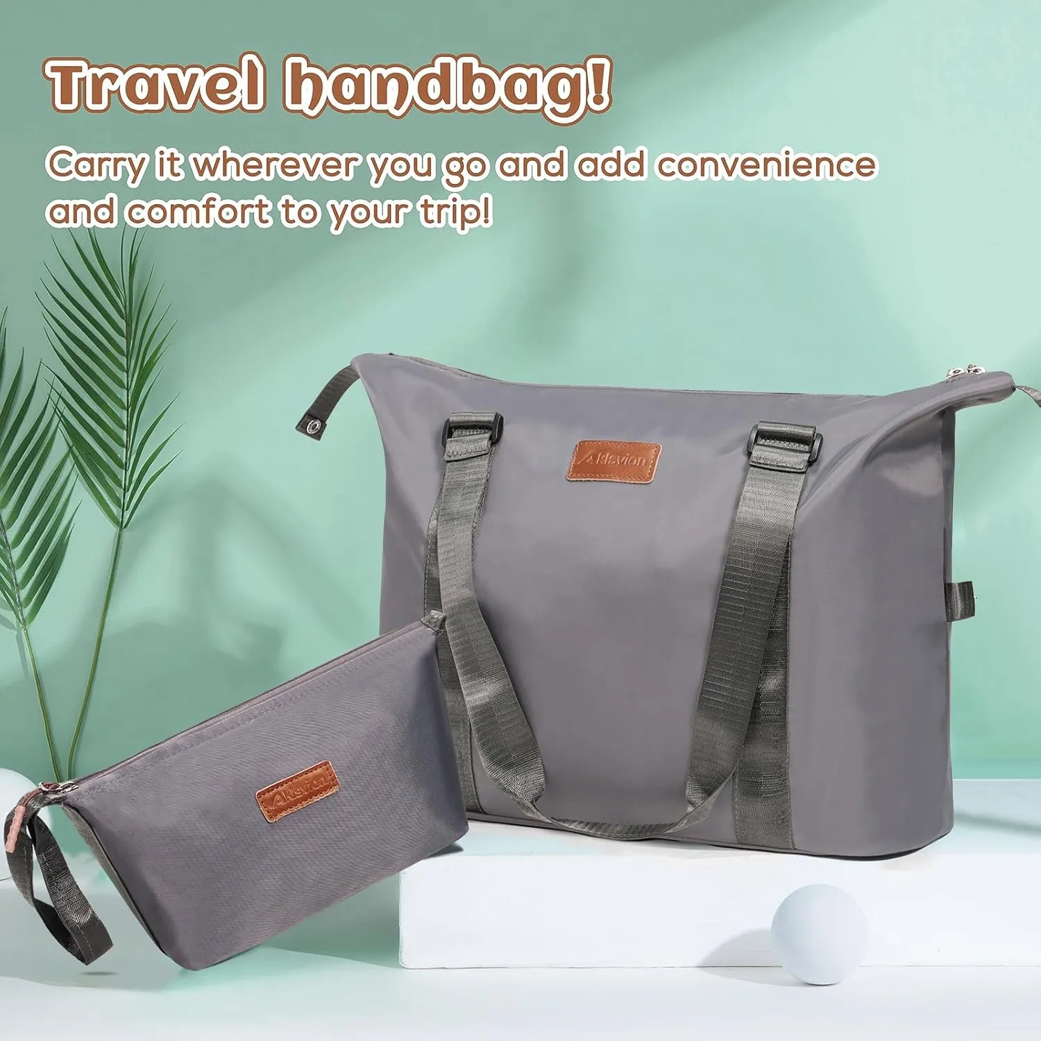Luggage Set 3 Piece Luggage Set ABS hardshell Spinner Wheels Luggage Carry on Suitcase with Weekender bag & Toiletry bag(Grey)