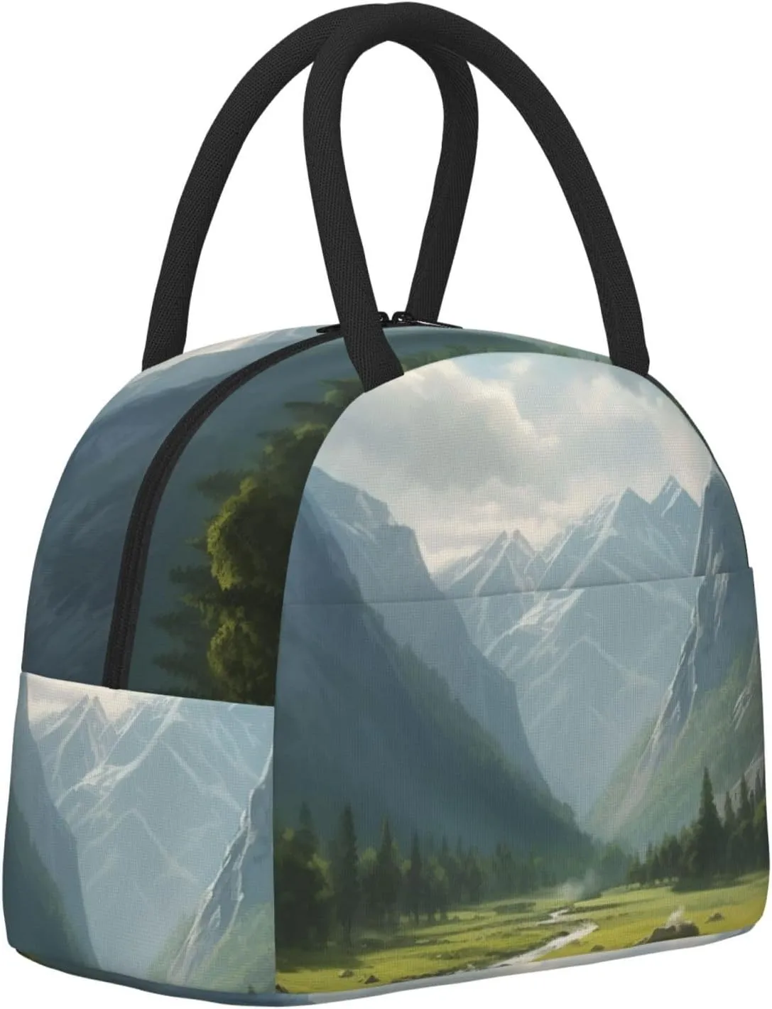 Lunch Bag Lunch Box for Women Men Reusable Insulated Lunch Tote Bag Valley Leakproof Cooler Bag Portable Cooler Lunch Container for Picnic Travel