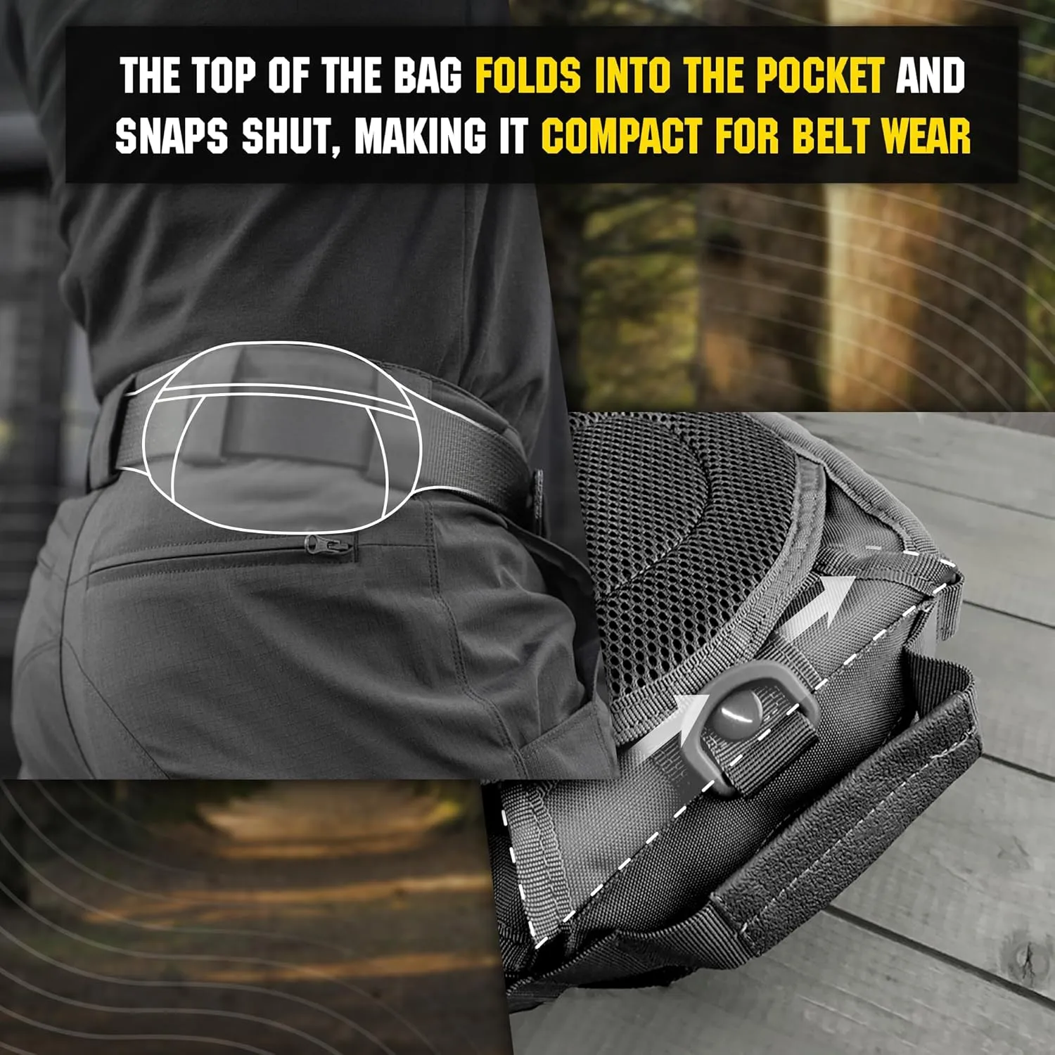 M-Tac Tactical Crossbody Black Sling Bag for Men - Military Backpack EDC Chest Bag Pack Travel Sling Shoulder Bag