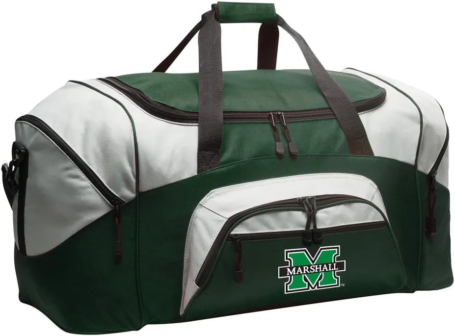Marshall University Suitcase Duffle Bag Large Marshall Duffel Gift Idea for Her or Him (Green)