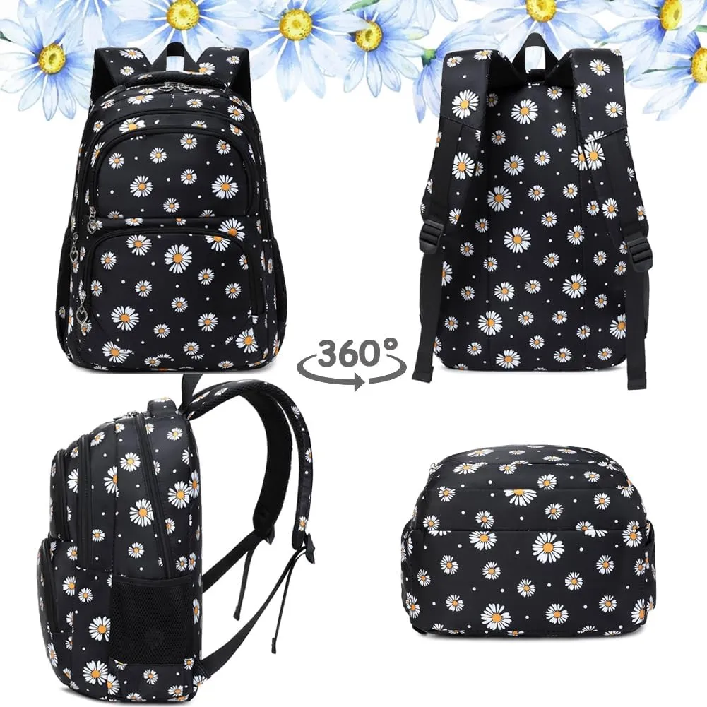 Meisohua Girls Backpack with Lunch Box 3 in 1 Set Kids Backpack for Girls Preschool Kindergarten Elementary School Backpack