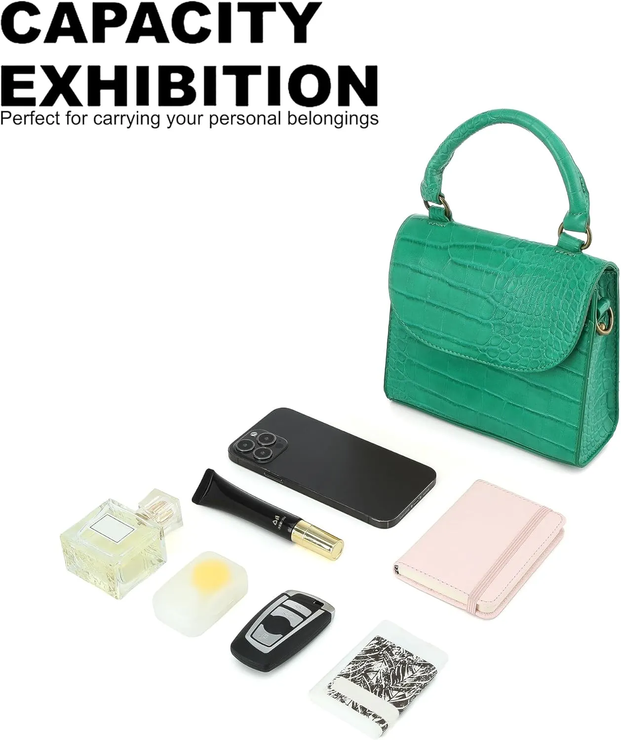 Mini Top Handle Bag for Women Faux Leather Small Crossbody Purse Girls Tote Handbags