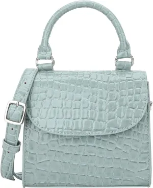 Mini Top Handle Bag for Women Faux Leather Small Crossbody Purse Girls Tote Handbags