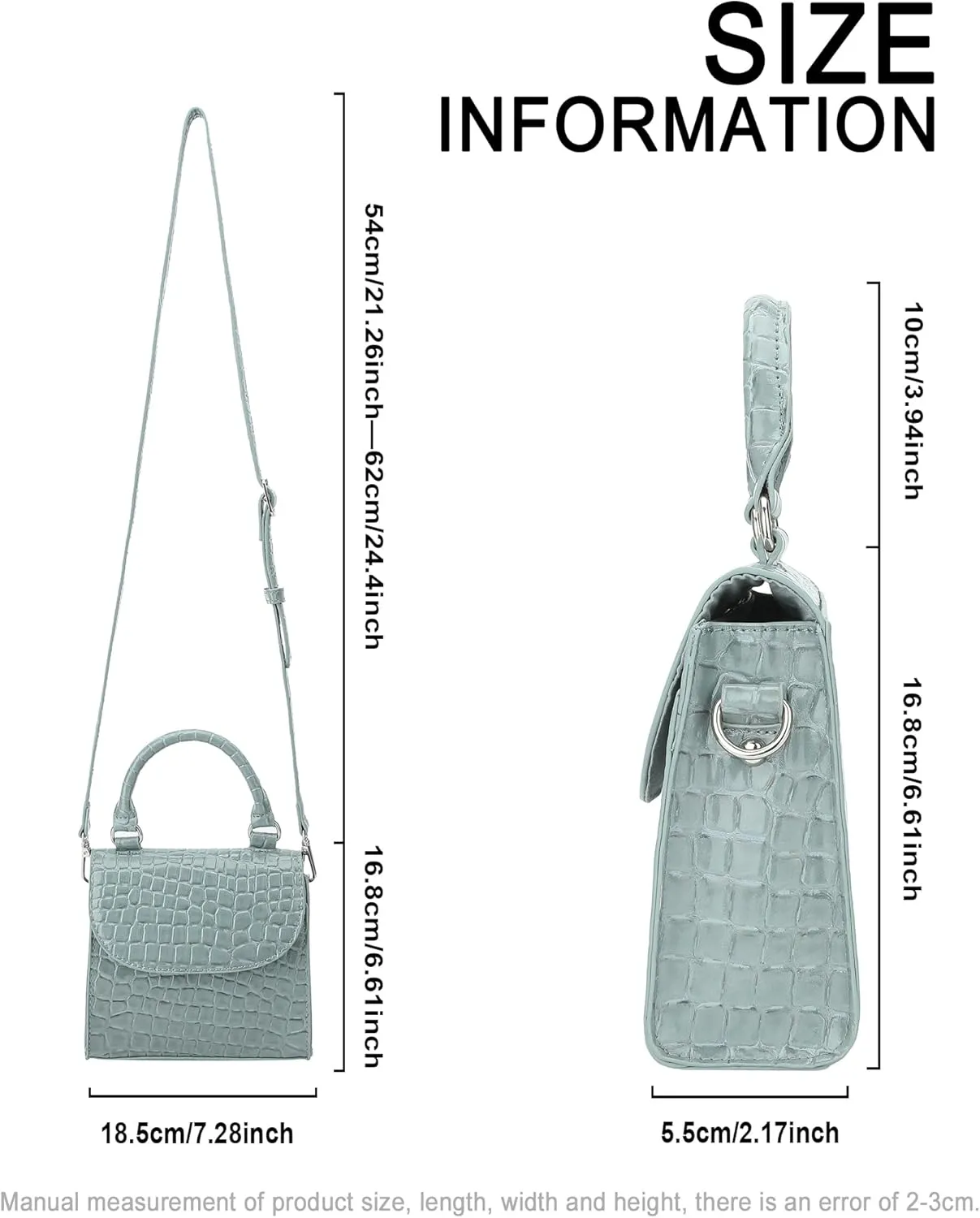 Mini Top Handle Bag for Women Faux Leather Small Crossbody Purse Girls Tote Handbags