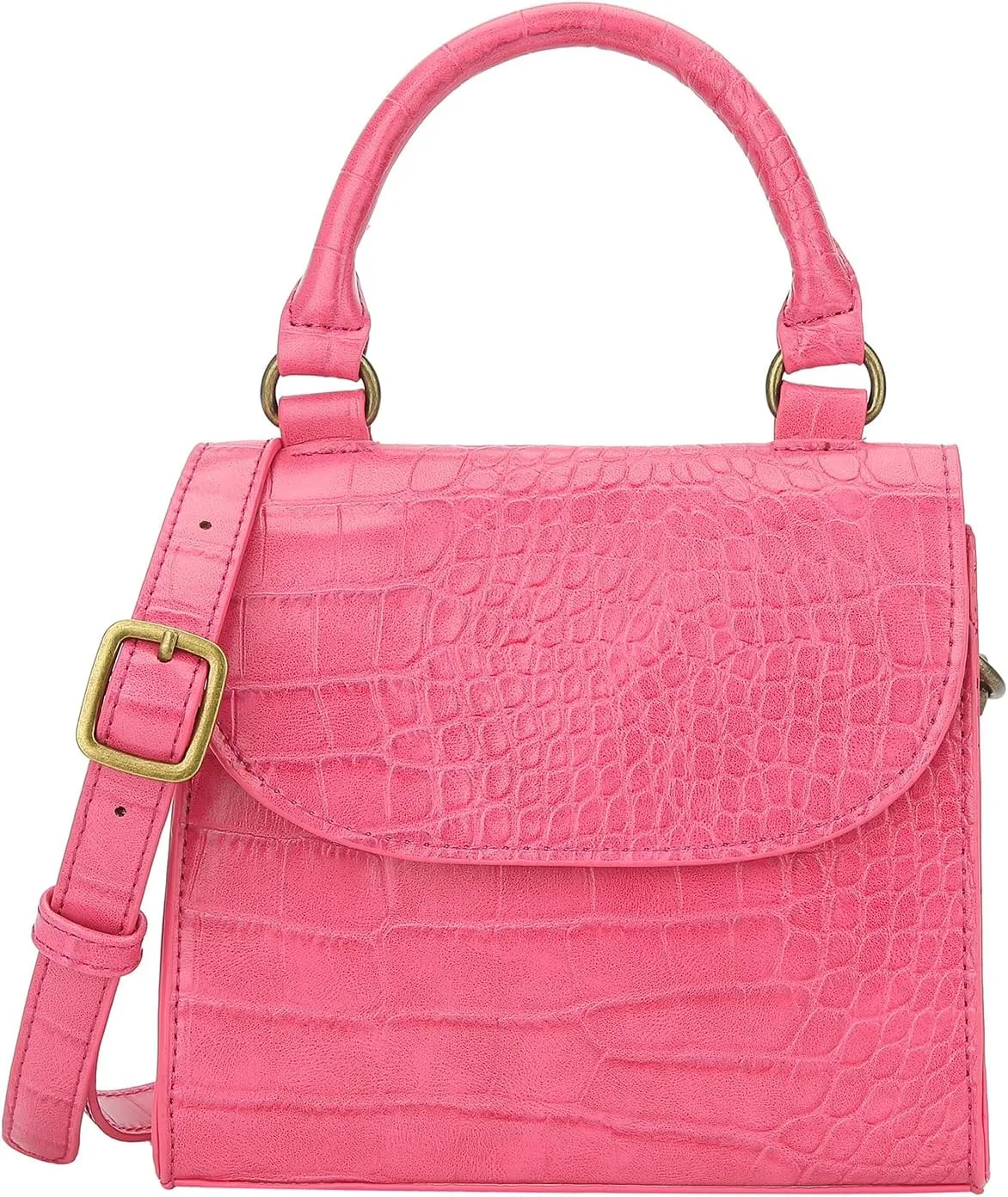 Mini Top Handle Bag for Women Faux Leather Small Crossbody Purse Girls Tote Handbags