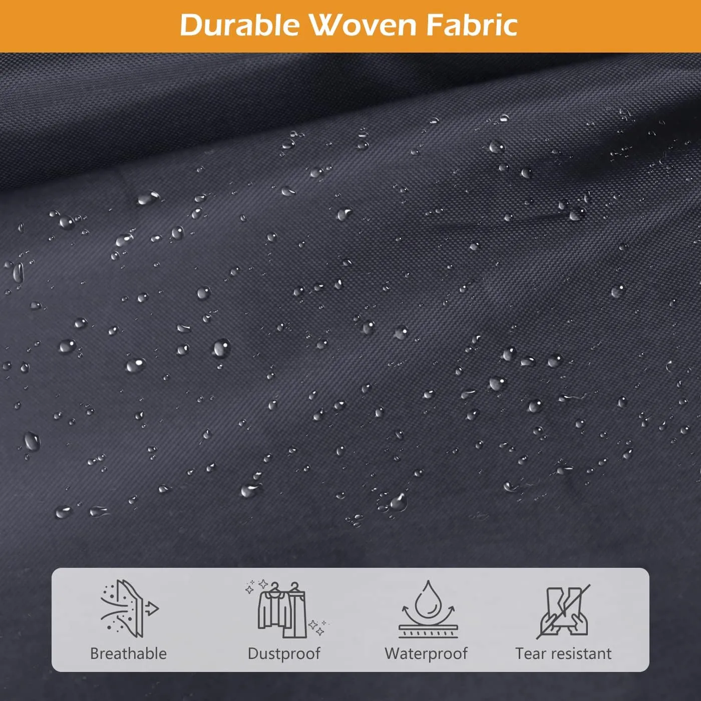 MISSLO 65" Gusseted Hanging Garment Bags for Travel Long Dress Cover Water Resistant Sturdy Fabric Dress Bags for Gowns Long Closet Clothes Protectors, Black