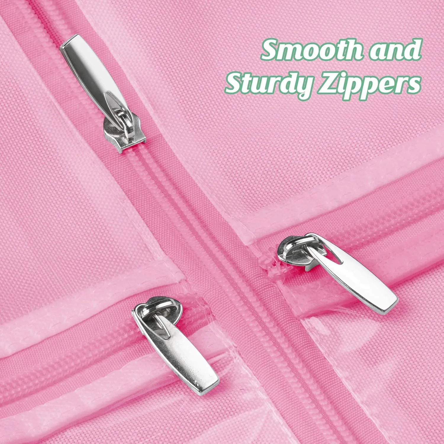 MISSLO 70" Wedding Dress Garment Bag with Bride Tote Bag 8'' Gusseted Wedding Dress Bags for Gowns Long 4 Pockets Dress Cover for Women, Pink