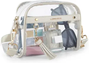 Missnine Clear Bag - Stadium Approved Small Purse for Women - Crossbody Bag for Concerts & Sports Events