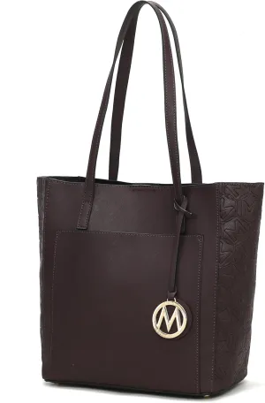 MKF Collection Tote Bag for Women, vegan Leather Large Top Handle Handbag Fashion Shoulder Bag Purse By Mia K