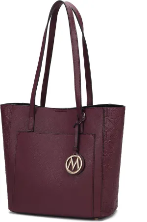 MKF Collection Tote Bag for Women, vegan Leather Large Top Handle Handbag Fashion Shoulder Bag Purse By Mia K