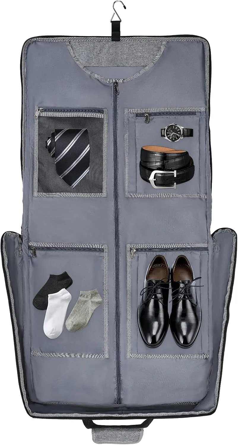 Modoker Suit Luggage Garment Bag with Shoulder Strap, Suit Carry on Bag Hanging Suitcase Garment Bags for Men Women Business Travel